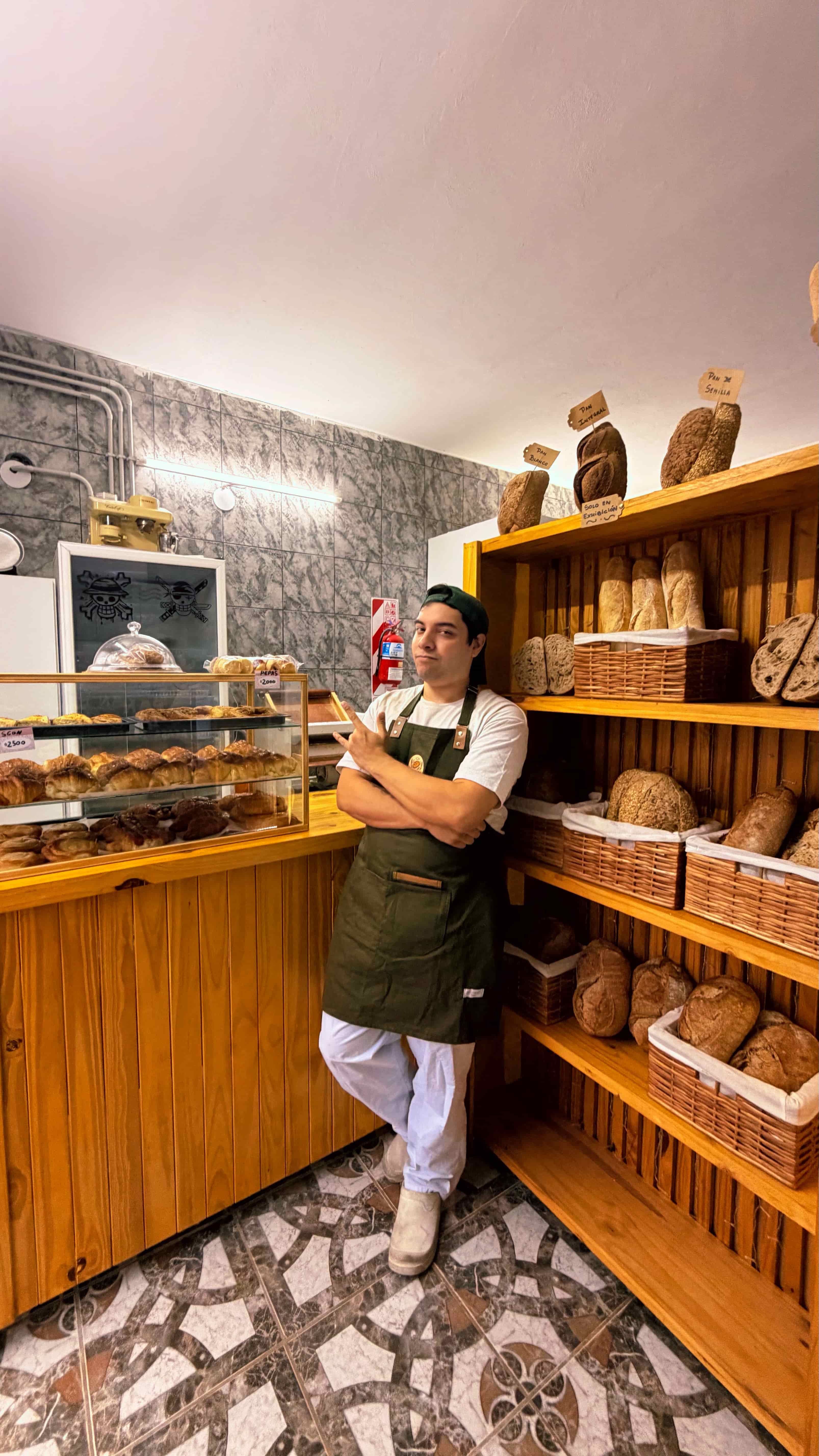 Angel en la panadería